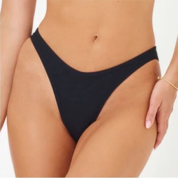 L*Space LSPACE Ribbed Dominic Bikini Bottom Bitsy Large NWT $99 - Picture 2 of 4